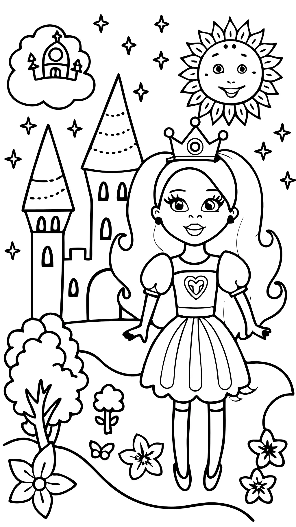 barbie free coloring pages